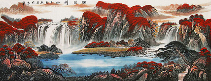 职业画家 国画作品 山水 国画