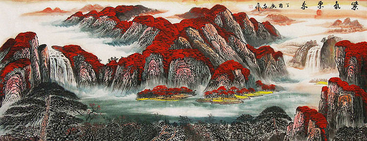 职业画家 国画作品 山水 国画