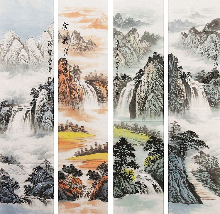 职业画家 国画作品 山水 国画