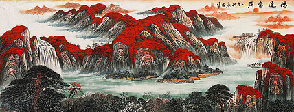 职业画家 国画作品 山水 国画