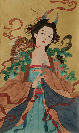 永遇乐 工笔人物